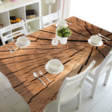 Wooden Texture Printing Rectangular Tablecloths for Table Wedding Decoration Waterproof Coffee Table Cover Anti-stain Manteles