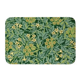 elvesmall Custom William Morris Compton Floral Art Nouveau Pattern Doormat Bath Door Floor Mat Textile Pattern Toilet Rug Carpet Footpad