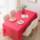 1pc Reusable Tablecloths 137x274cm BPA Free Plastic Dining Table Cover Cloth for Parties Picnic Camping Outdoor Disposable