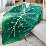 elvesmall Super Soft Blanket Giant Leaf Blankets for Bed Sofa Plant Bedspread Home Decor Throws Warm Sofa Towel Christmas Gift 담요
