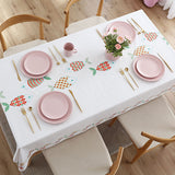 Europe Geometry Flower Design Printing Waterproof Tablecloth for Table Home Decoration Rectangular Coffee Table