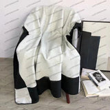 elvesmall Winter Warm Blankets for Beds Sofa Plaid H Blanket Brand Designer Blanket Fleece Knitted Nap Throw Blanket Soft Wool Scarf Shawl