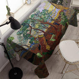 Van Gogh Oil Painting Waterproof Coffee Table Table Cover Rectangular Tablecloths Party Wedding Decoration Table Cloth