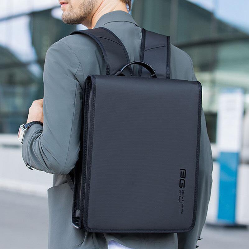 elvesmall Men Waterproof Large Capacity Business 14 Inch Computer Bag Backpack