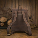 elvesmall Men's Casual Leather British Backpack