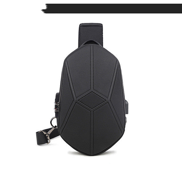 elvesmall Chest Bag Waterproof Multifunctional USB Outdoor