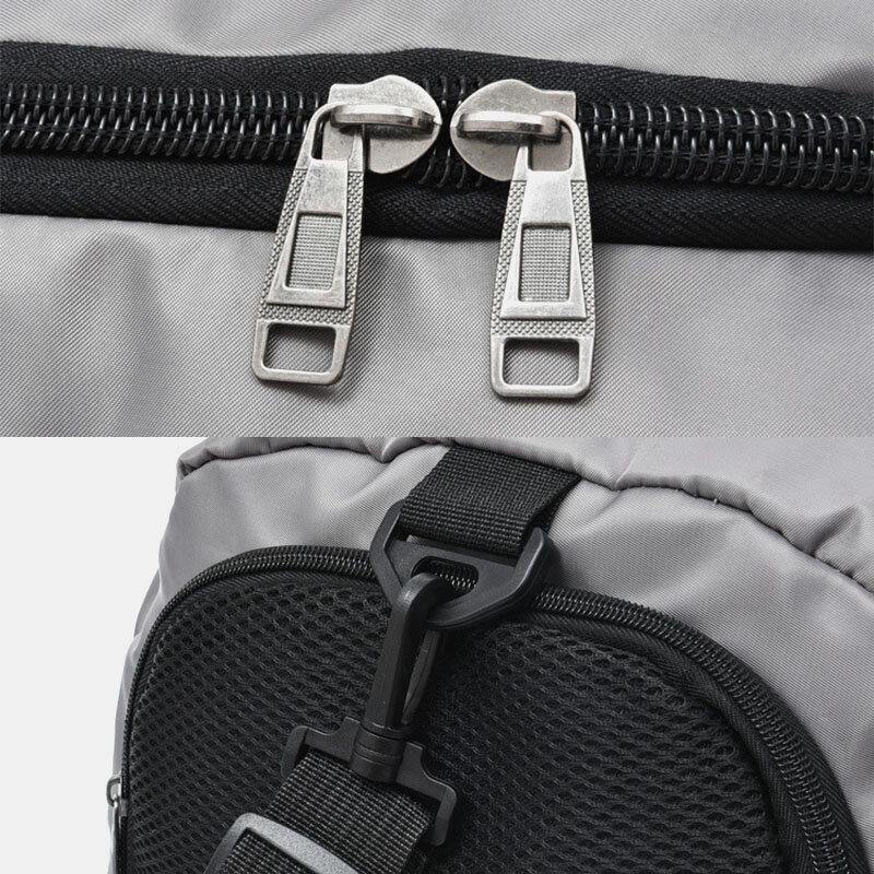 elvesmall Unisex Nylon Waterproof Wear-resistance Outdoor Brief Large Capacity Basketball Storage Bag Travel Bag Gym Bag Backpack