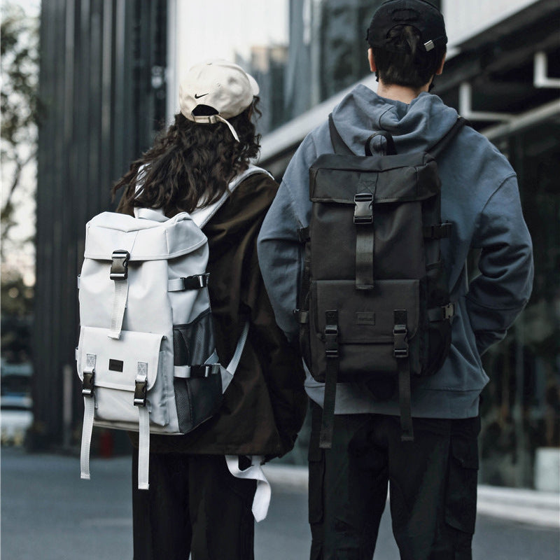elvesmall Black Large Capacity Travel Tooling Backpack