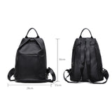 elvesmall Anti-theft Ladies Backpack Genuine Leather Travel Bag Top Layer Cowhide