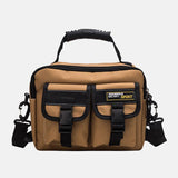 elvesmall Men Canvas Large Capacity USB Charging Vintage Hippie Messenger Bag Crossbody Bag Shoulder Bag