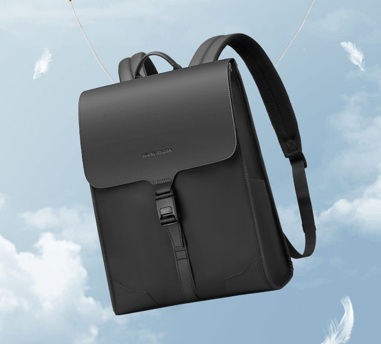 elvesmall Men's Magnetic Buckle Fashion Computer Backpack Leisure Student Bag