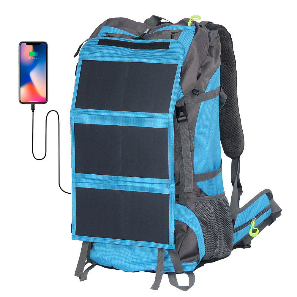 elvesmall Large Capacity 68L Solar Waterproof Mountaineering Bag