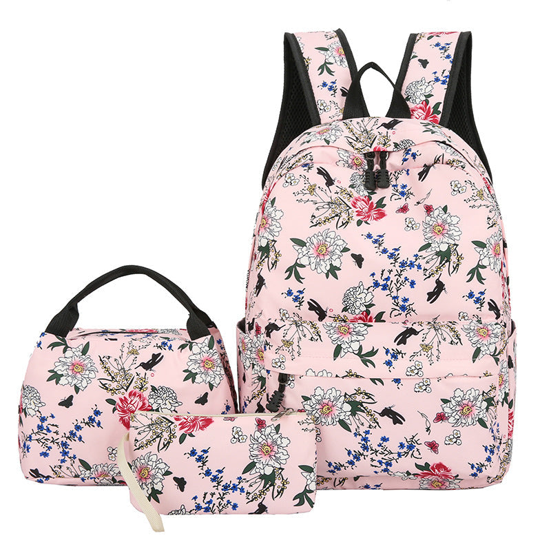 elvesmall Japanese Style Backpack With Floral Shoulders