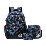 elvesmall Backpack Flower Material Trendy Three-in-one Schoolbag