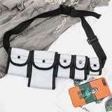 elvesmall Unisex Nylon Tactical Reflective Colorfuol Laser Outdoor Game Multi-pocket Chest Bag Waist Bag
