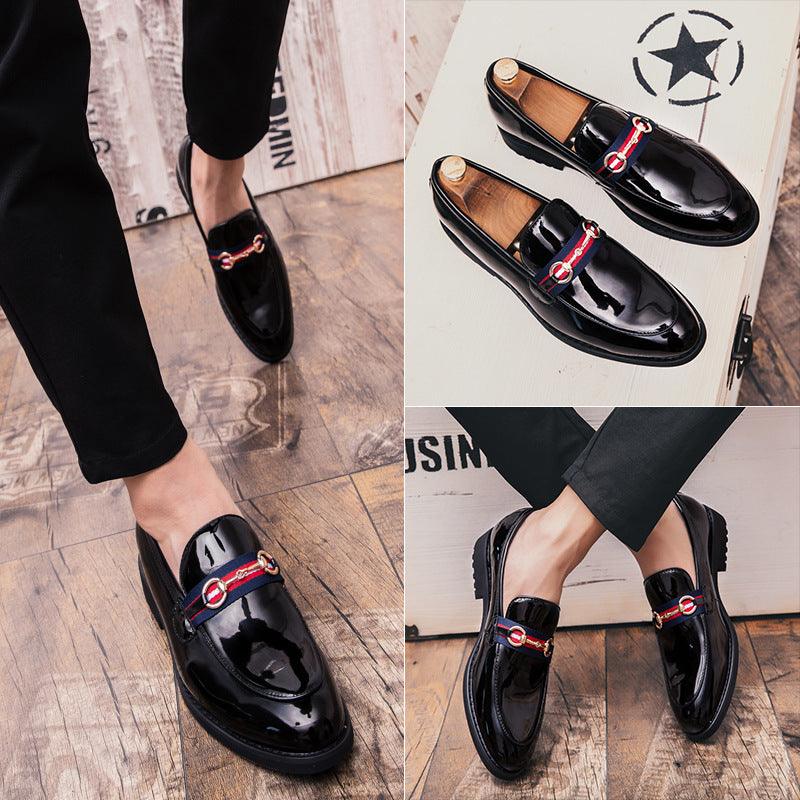 elvesmall Tassel Men's Shoes Korean Style Shaved Leather Retro Pointed Toe Shoes