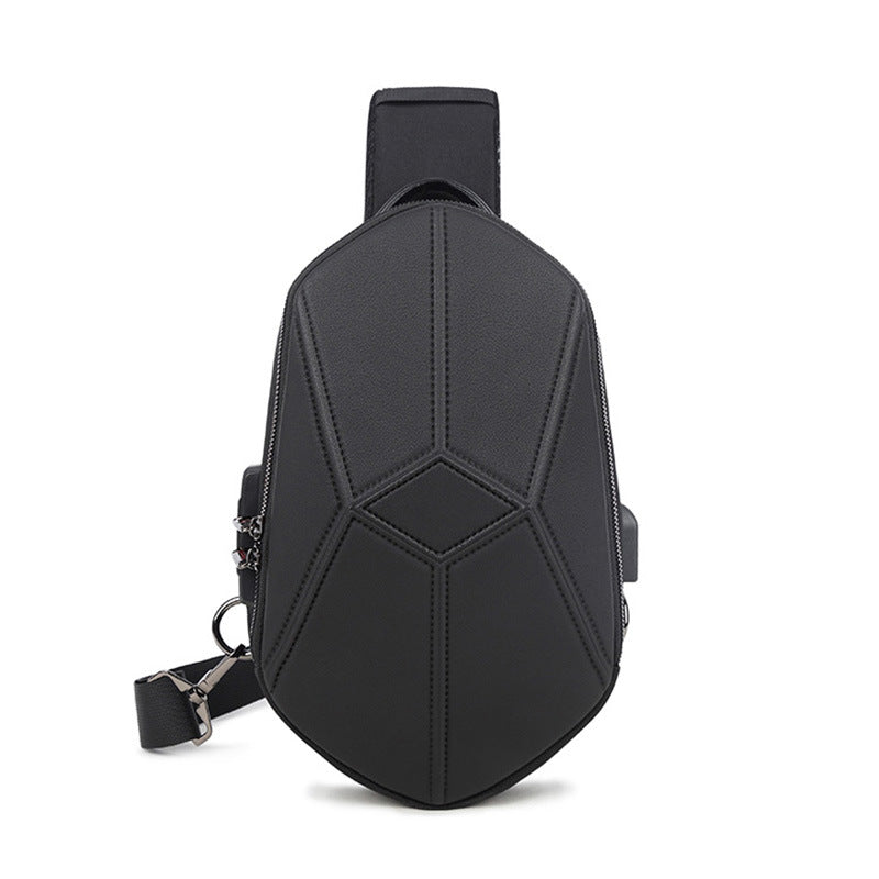 elvesmall Chest Bag Waterproof Multifunctional USB Outdoor