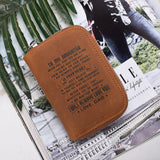 elvesmall Men Genuine Leather RFID Blocking Anti-theft Retro Organ Shape Multi-slot Card Bag Wallet